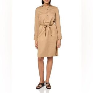 NWT. Tommy Hilfiger Tan Shirt Dress